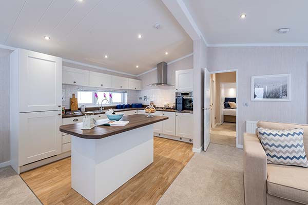 Lodge Kitchen at Atlantic bays Holiday Park Padstow