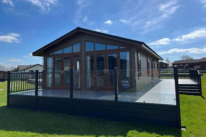 Omar Westfield lodge exterior at Atlantic Bays Holiday Park