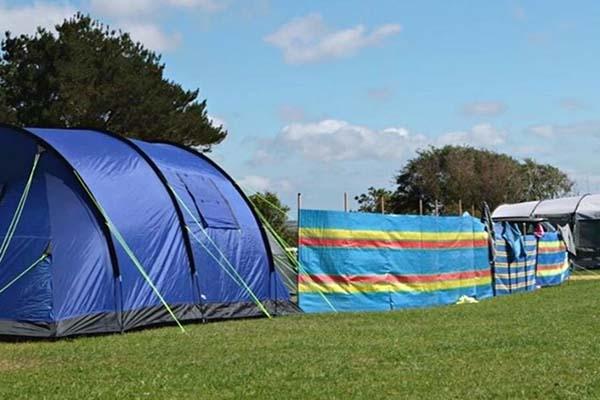 Touring and camping pitches with open countryside at Atlantic Bays, St Merryn
