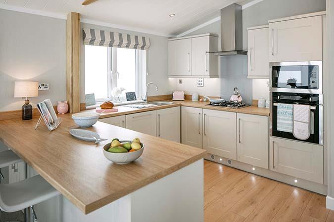 Wessex Contemporary lodge kitchen